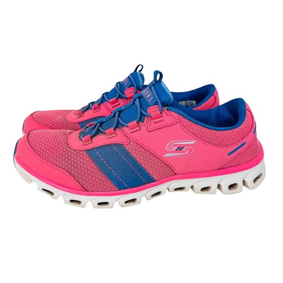 Skechers Summits Sneaker Shoes Womens US 8 Pink Blue Memory Foam Athletic 104087 - Picture 2 of 9
